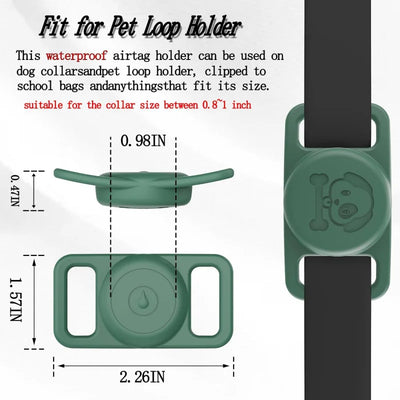 TrackMate AirTag Dog Collar Holder