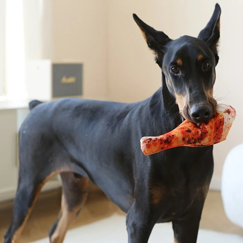MeatyBites Plush Dog Toy